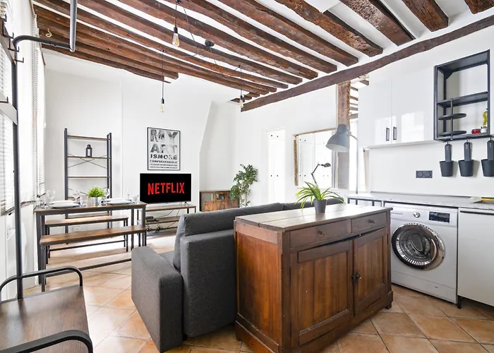 Heart Of 1br-4p Le Marais 7 Free Netflix Appartement Paris